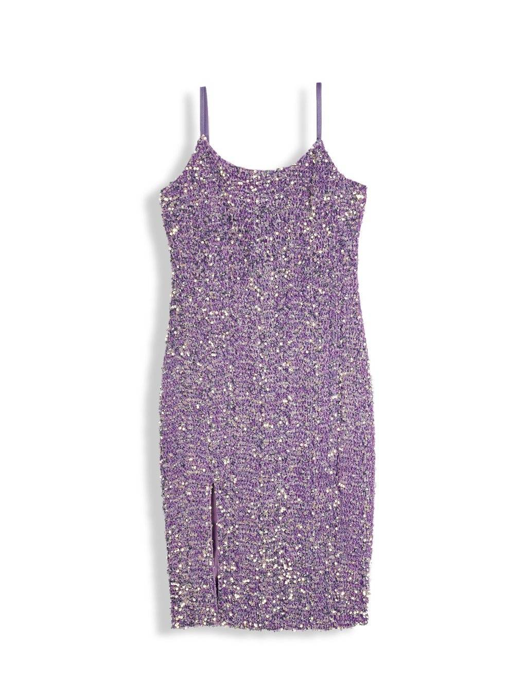 slim fit dress slacks Alice + Olivia Fifi Sequin Dress in Green Tea