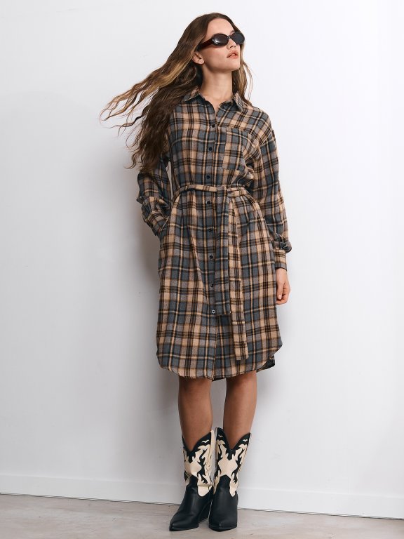 Ladies plaid dress | GATE