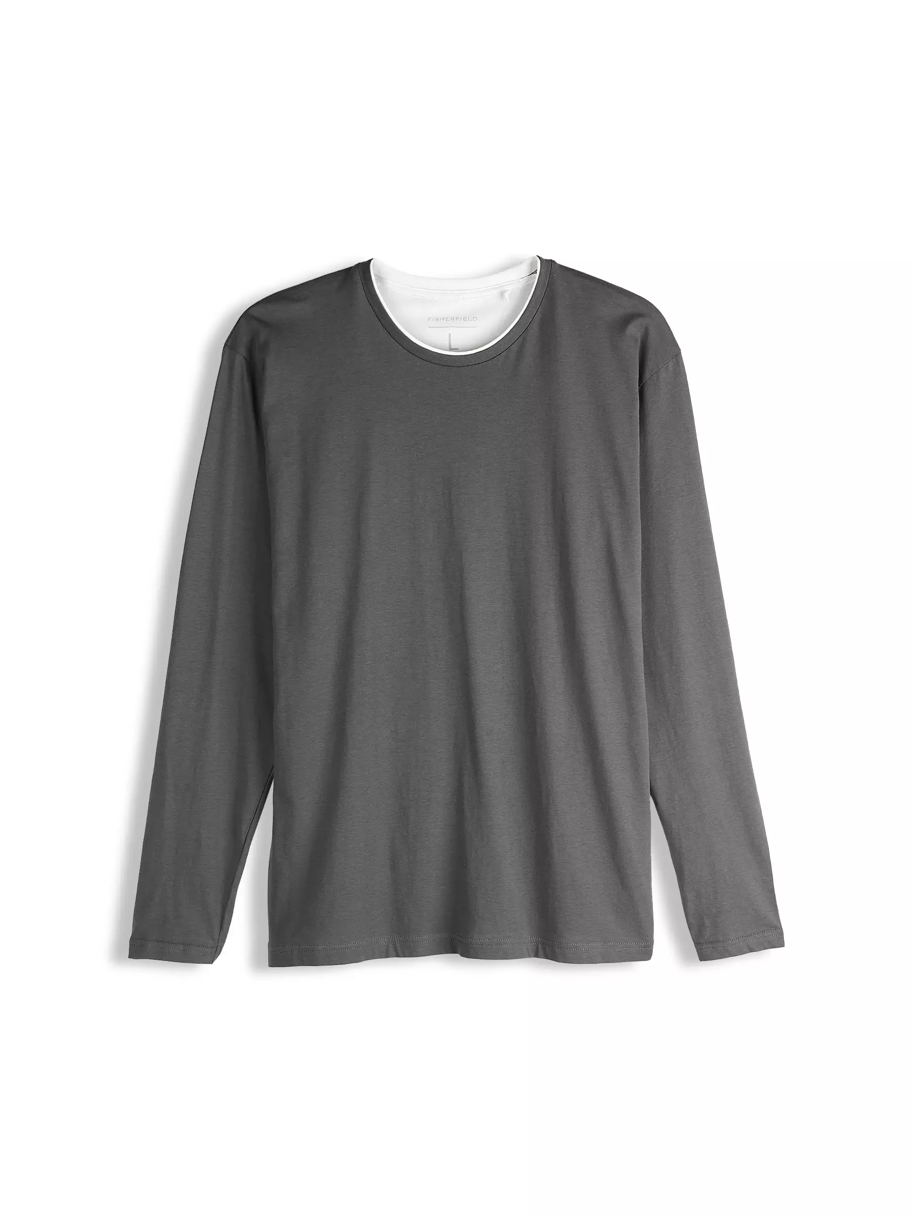 Long sleeve t-shirt with contrast trim | GATE